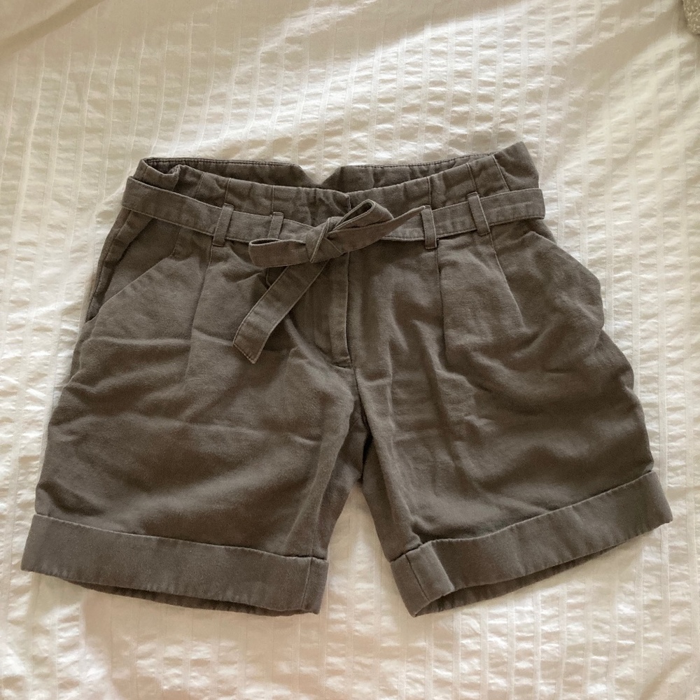 RW&CO, Paper Bag Shorts, Linen Blend, Belted, 00